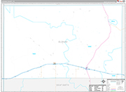 Oldham Wall Map Premium Style