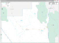 Oneida Wall Map Premium Style