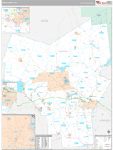 Oneida Wall Map Premium Style