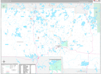 Oneida Wall Map Premium Style