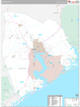 Onslow Wall Map Premium Style