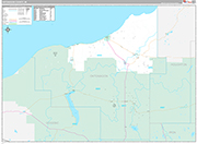 Ontonagon Wall Map Premium Style