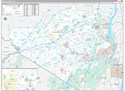 Orange Wall Map Premium Style
