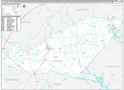 Orange Wall Map Premium Style
