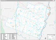 Orange Wall Map Premium Style