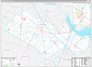 Orangeburg Wall Map Premium Style