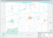 Orleans Wall Map Premium Style