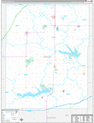Osage Wall Map Premium Style