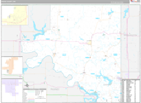 Osage Wall Map Premium Style