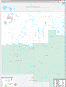 Oscoda Wall Map Premium Style
