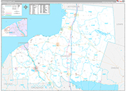 Oswego Wall Map Premium Style