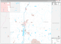 Otsego Wall Map Premium Style