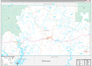 Ozark Wall Map Premium Style