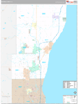 Ozaukee Wall Map Premium Style