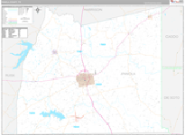 Panola Wall Map Premium Style