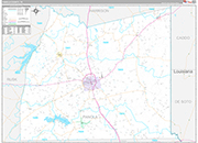 Panola Wall Map Premium Style