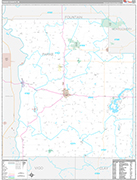Parke Wall Map Premium Style
