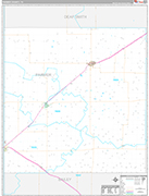 Parmer Wall Map Premium Style