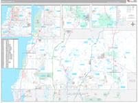 Pasco Wall Map Premium Style