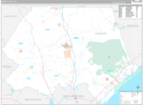 Pender Wall Map Premium Style