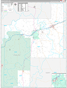 Phelps Wall Map Premium Style