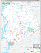 Pickens County Wall Map Premium Style