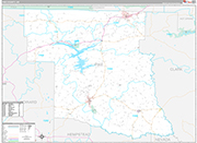 Pike Wall Map Premium Style