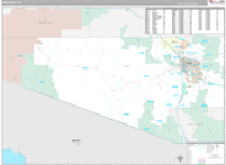 Pima Wall Map Premium Style