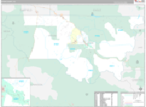 Pitkin Wall Map Premium Style