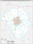 Pitt Wall Map Premium Style