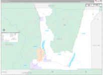 Piute Wall Map Premium Style