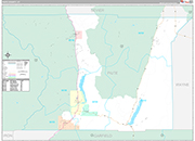 Piute Wall Map Premium Style