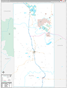 Platte Wall Map Premium Style