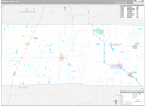 Poinsett Wall Map Premium Style