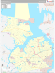 Portsmouth Wall Map Premium Style