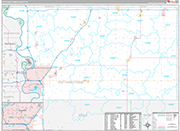 Pottawattamie Wall Map Premium Style
