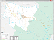 Powell Wall Map Premium Style