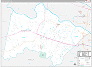 Powhatan Wall Map Premium Style