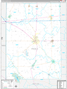 Preble Wall Map Premium Style