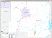 Prentiss Wall Map Premium Style