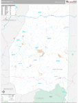 Preston Wall Map Premium Style