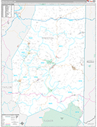 Preston Wall Map Premium Style