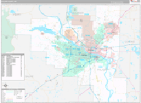 Pulaski Wall Map Premium Style