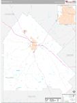 Pulaski Wall Map Premium Style