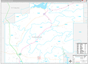 Pushmataha Wall Map Premium Style