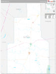 Quitman Wall Map Premium Style