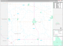 Randolph Wall Map Premium Style