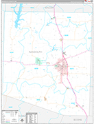 Randolph Wall Map Premium Style