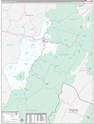 Randolph Wall Map Premium Style