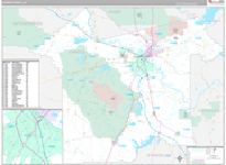 Rapides Wall Map Premium Style